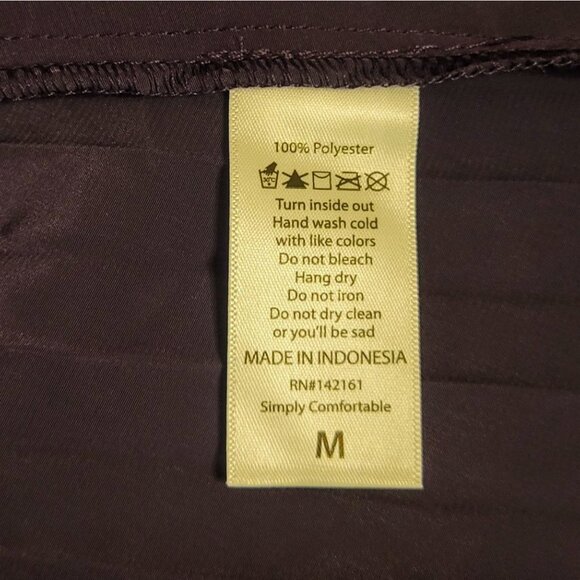 LuLaRoe Purple and Gold Metallic Elegant Jill Pleated Skirt Size Medium NWT - Picture 7 of 7